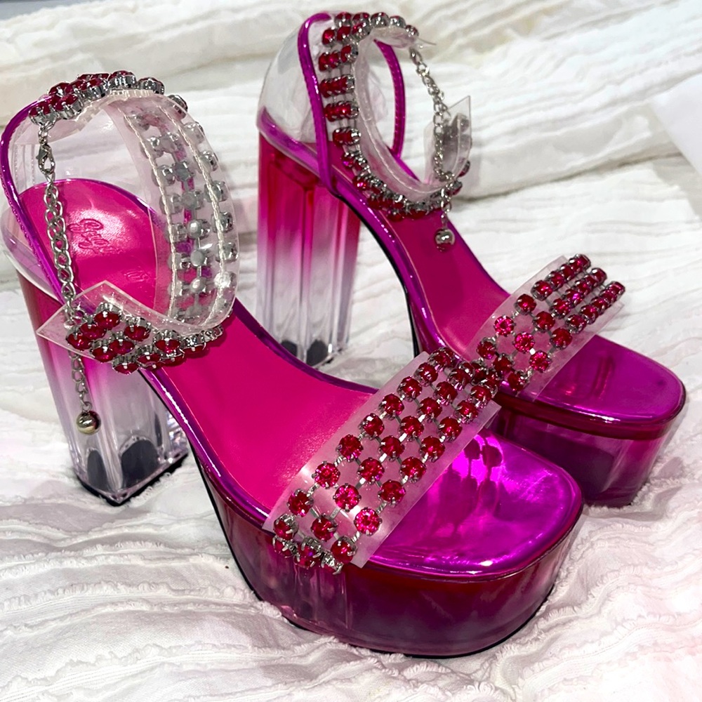Dolls Kill fuchsia pink heels! Brand new